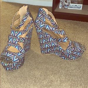 Cute pattern wedges